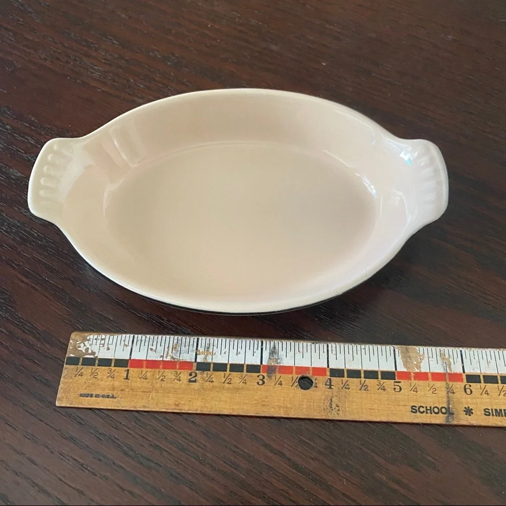 Le Creuset Black Exterior with Cream Interior Mini Baker